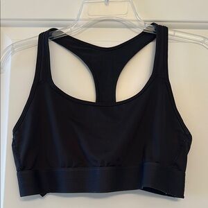 Victoria's Secret Black Racerback Sports Bra